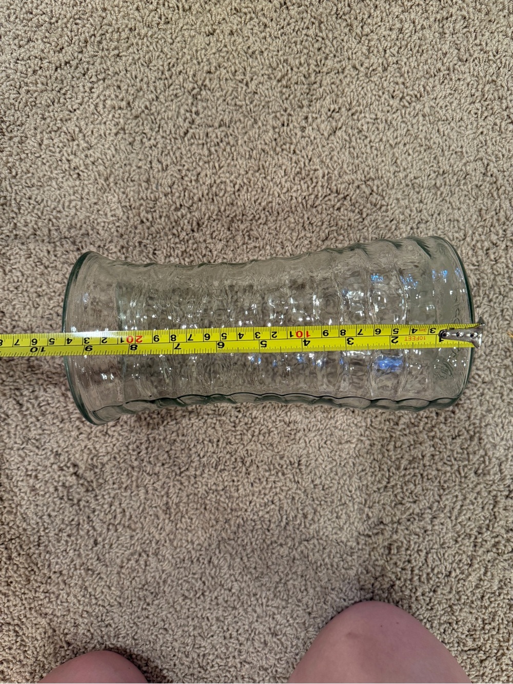 9.5” Rippled Glass Vase - Picture 5 of 5